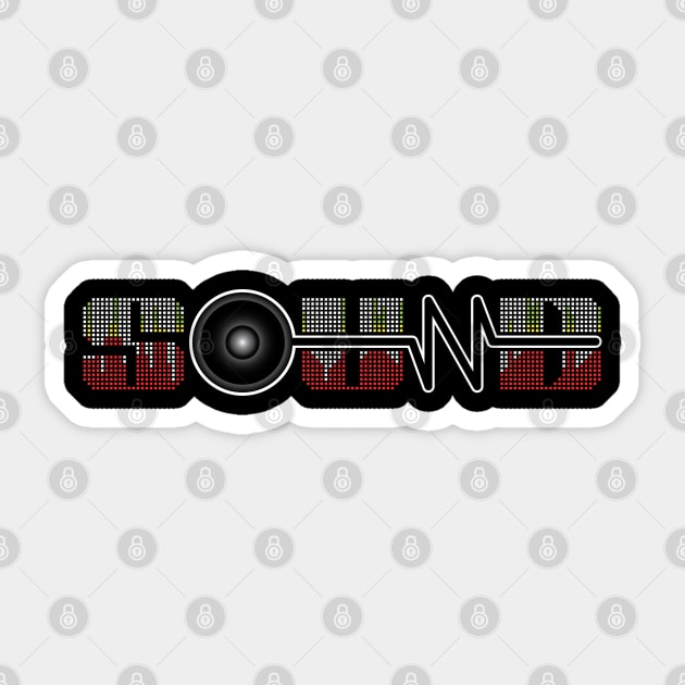 Sound Typography Design Sticker by SATUELEVEN